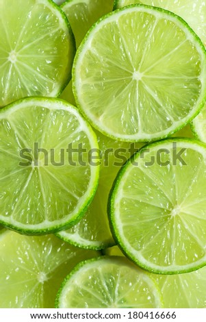 Lime slices background.