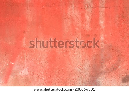 Background the concrete wall painted with red paint