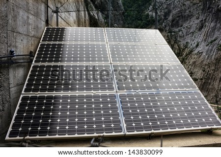 Solar battery panel, Montenegro.