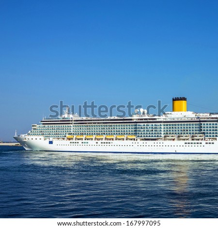 Cruise Liner Costa Deliziosa. Passenger Ship.
