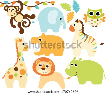 Baby Safari Animals - Boy