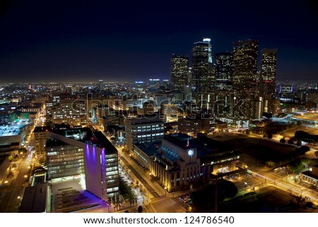 LA at Night Wide LA at Night Wide