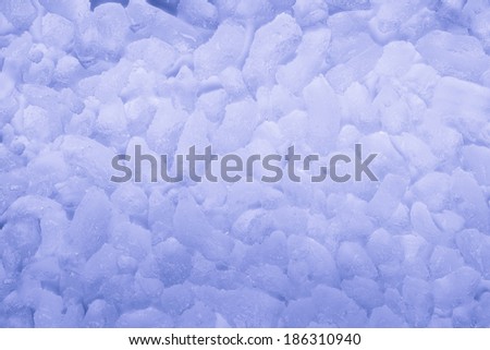 Pattern of ice cubes on white background