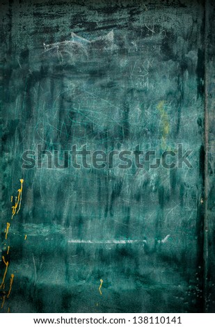 Old Drawing Green Board, grunge  background