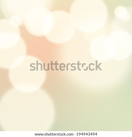 Blur Smooth Abstract Gradient with Bokeh. Pastel green, beige and pink colors. Party Background