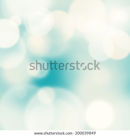 Blur Smooth Abstract with Bokeh. Pastel beige and blue colors. Party Background