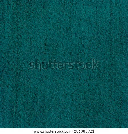 Turquoise Color Felt, textile background, square image