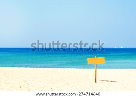 The Pure Line of the Horizon on the Sea and the Index. Nature background