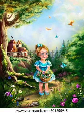 Fairy tale about a little girl