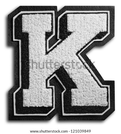Photograph of School Sports Letter - Black and White K