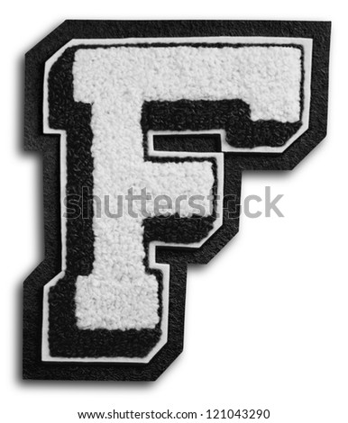 Photograph of School Sports Letter - Black and White F