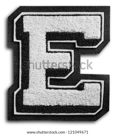 Photograph of School Sports Letter - Black and White E
