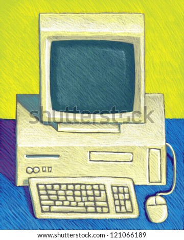 illustration of Computer
