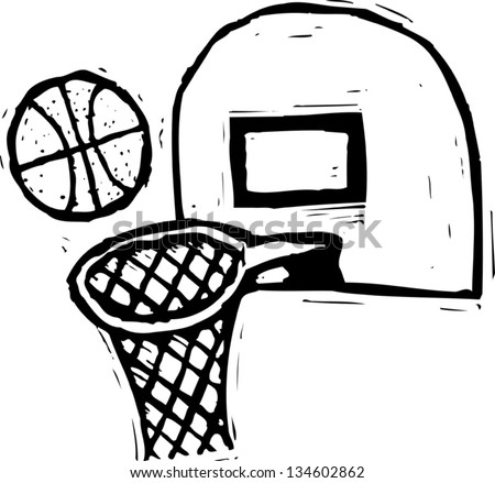 Basketball Net Black And White