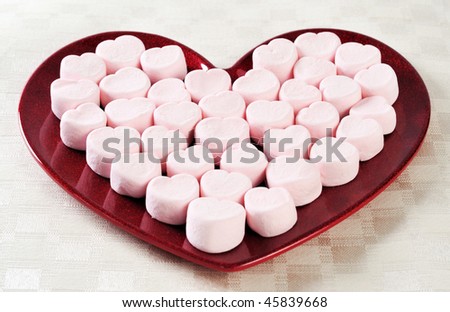 a serving of valentines day snacks