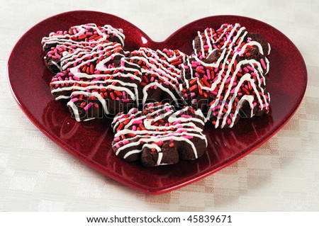 a serving of valentines day snacks