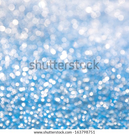 Ice crystals glittering blue texture, Christmas winter  background, square