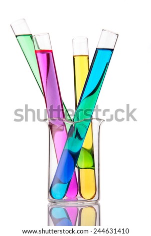 Test tubes and chemistry glassware