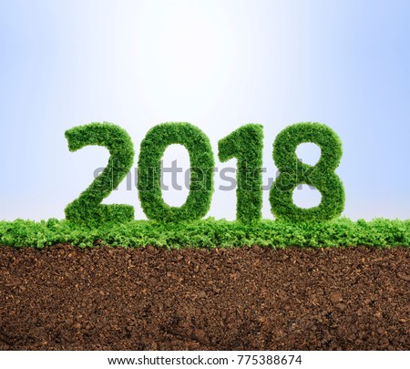 2018 is a good year for growth in environmental business. Grass growing in the shape of year 2108.