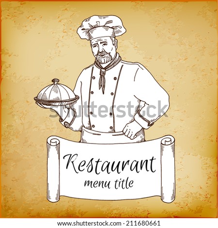 Chef menu template for restaurant and cafe Chef menu template for restaurant and cafe