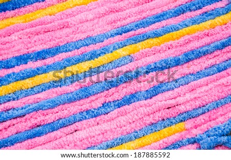 colourful of line fabric texture
