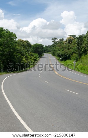 curved road