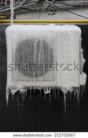 air conditioning icicles