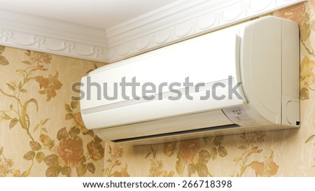 Indoor unit air conditioner in home interior