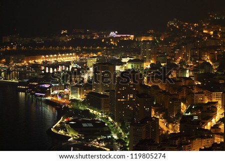 Monte Carlo night scene