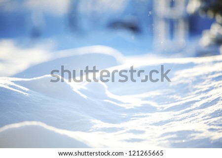 Snow Background Close Up