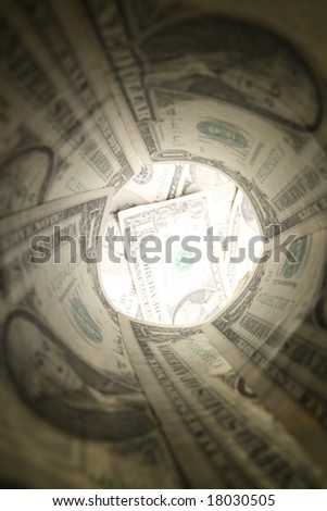 dollar tube look at money
