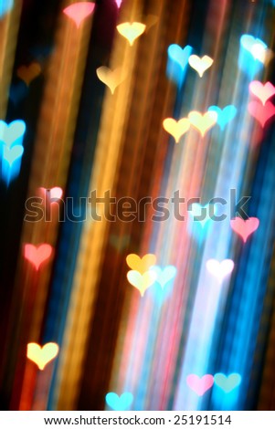 motion colored  hearts