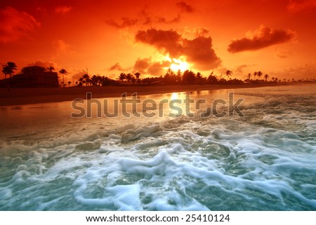 landscape ocean sunrice