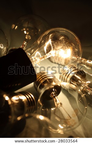 energy bulb macro close up