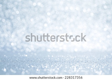 Glittery shiny lights silver abstract Christmas background
