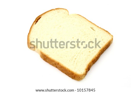one slice of bread over a