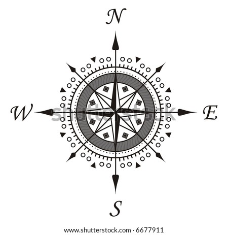 free pirate compass tattoo