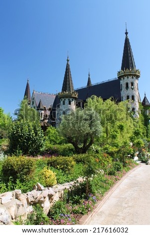 RAVADINOVO, BULGARIA - MAY 21, 2014 - The castle of Ravadinovo - a spectacular attraction located a couple of kilometers from Sozopol.