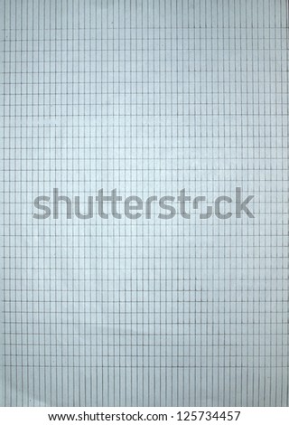 Checkered sheet of paper