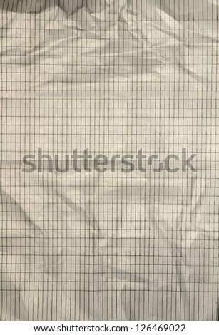 Checkered sheet of paper