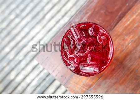 red water soda