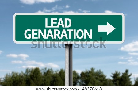 Creative sign with the text - Lead Generation