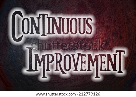 Continuous Improvement Concept text