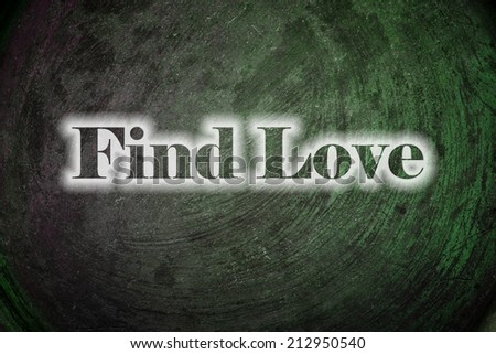 Find Love Text on Background
