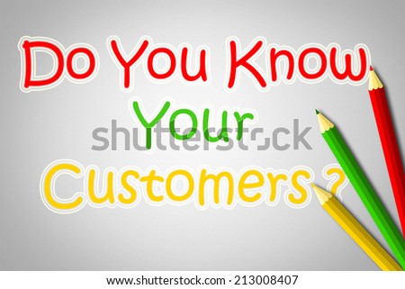 Do You Know Your Customers Concept text