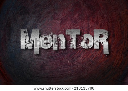 Mentor Concept text on background