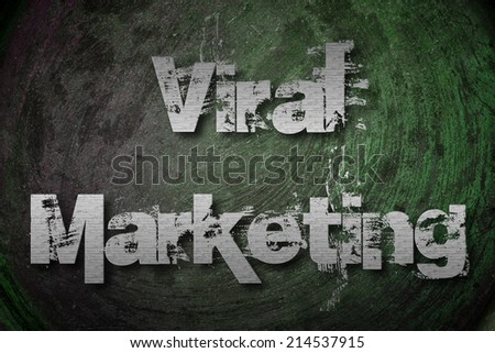 Viral Marketing Concept text on background