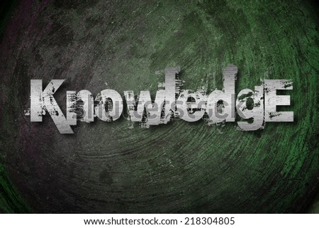 Knowledge Concept text on background