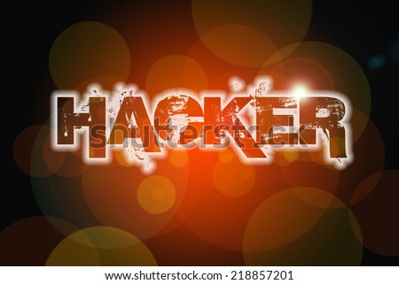 Hacker Concept text on background