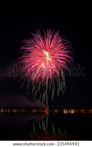 fireworks festival in the day. night background